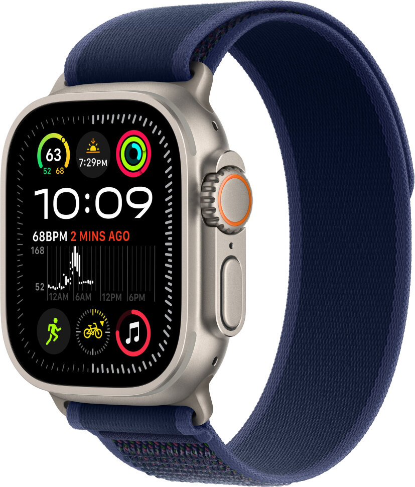 116.970 Умные часы Apple Watch Ultra 2 2024 49mm Natural Titanium Case with Blue Trail Loop (M/L) — изображение 1