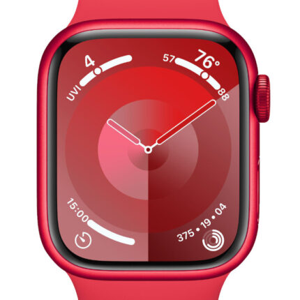 Умные часы Apple Watch Series 9 45mm Red Aluminum Case with Red Sport Band (M/L) — изображение 2