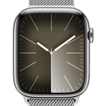 Умные часы Apple Watch Series 9 45mm Silver Stainless Steel Case with Silver Milanese Loop — изображение 2