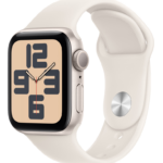 Умные часы Apple Watch SE 2024 40mm Starlight Aluminum Case with Starlight Sport Band (M/L)