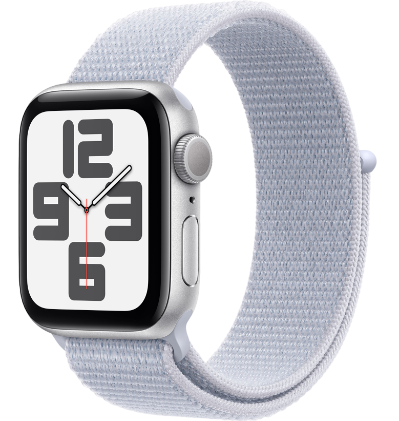 12513.970 Умные часы Apple Watch SE 2024 40mm Silver Aluminum Case with Blue Cloud Sport Loop — изображение 1