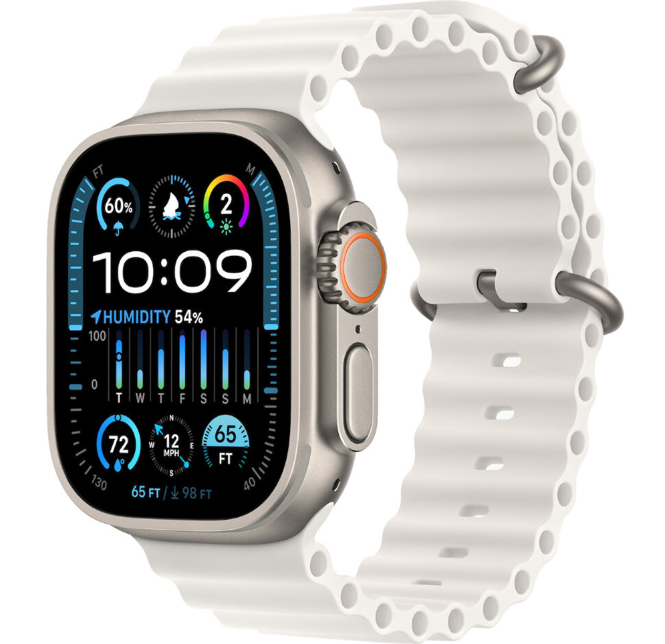 12546.970 Умные часы Apple Watch Ultra 2 49mm Titanium Case with White Ocean Band — изображение 1