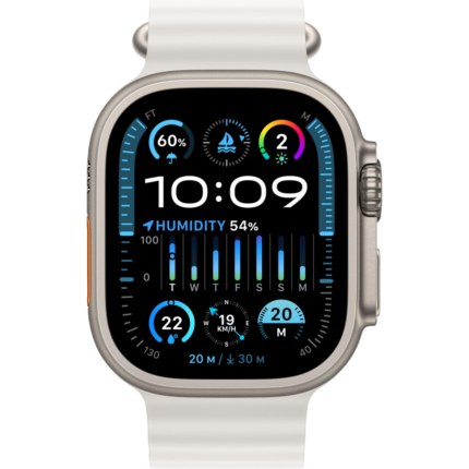 Умные часы Apple Watch Ultra 2 49mm Titanium Case with White Ocean Band — изображение 2