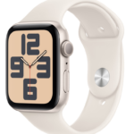 Умные часы Apple Watch SE 2024 44mm Starlight Aluminum Case with Starlight Sport Band (M/L)