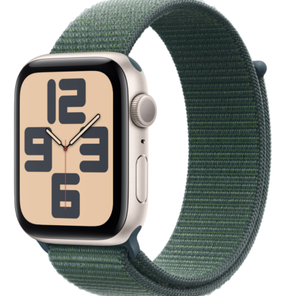Умные часы Apple Watch SE 2024 44mm Starlight Aluminum Case with Lake Green Sport Loop