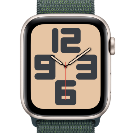 Умные часы Apple Watch SE 2024 44mm Starlight Aluminum Case with Lake Green Sport Loop — изображение 2