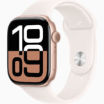 Умные часы Apple Watch Series 10 46mm Rose Gold Aluminum Case with Light Blush Sport Band (M/L)