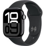 Умные часы Apple Watch Series 10 42mm Jet Black Aluminum Case with Black Sport Band (S/M)