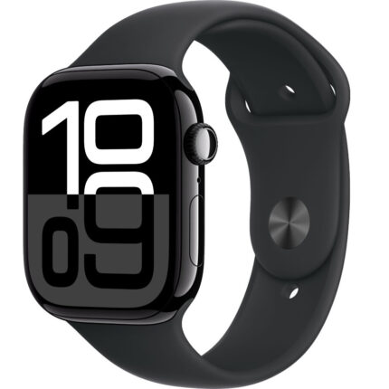 Умные часы Apple Watch Series 10 46mm Jet Black Aluminum Case with Black Sport Band (M/L)
