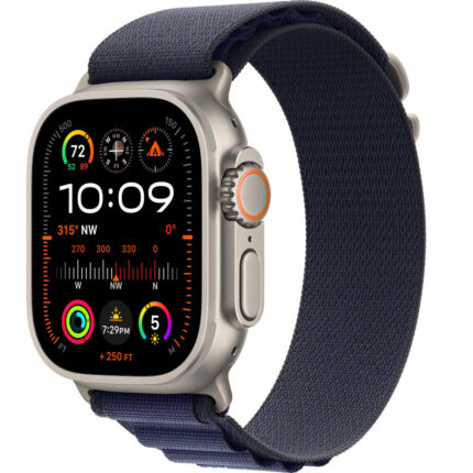 Умные часы Apple Watch Ultra 2 2024 49mm Natural Titanium Case with Navy Alpine Loop (S)