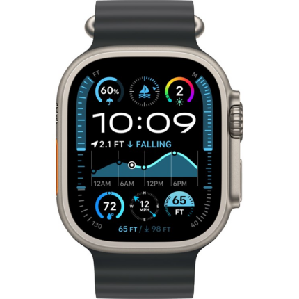 Умные часы Apple Watch Ultra 2 2024 49mm Natural Titanium Case with Black Ocean Band — изображение 2