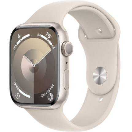 Умные часы Apple Watch Series 9 45mm Starlight Aluminum Case with Starlight Sport Band (M/L)