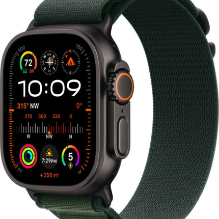 Умные часы Apple Watch Ultra 2 2024 49mm Black Titanium Case with Dark Green Alpine Loop (L)