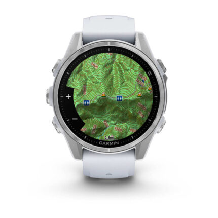 Умные часы Garmin Fenix 8 43mm AMOLED Silver with Whitestone Silicone Band (010-02903-06) — изображение 2