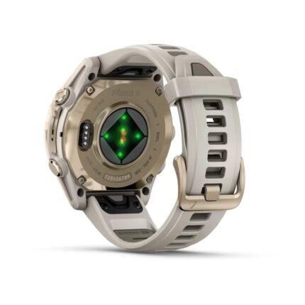 Умные часы Garmin Fenix 8 43mm AMOLED Sapphire Soft Gold with Fog Gray/Dark Sandstone Silicone Band (010-02903-10) — изображение 4