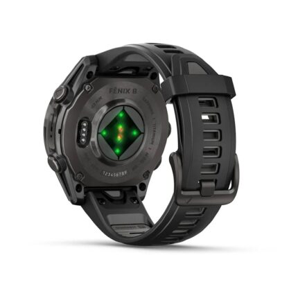Умные часы Garmin Fenix 8 43mm AMOLED Sapphire Carbon Gray DLC Titanium with Black/Pebble Gray Silicone Band (010-02903-21) — изображение 4