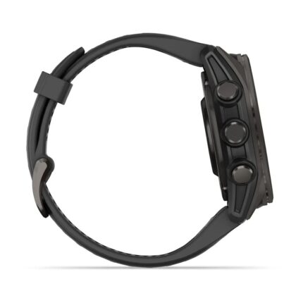 Умные часы Garmin Fenix 8 43mm AMOLED Sapphire Carbon Gray DLC Titanium with Black/Pebble Gray Silicone Band (010-02903-21) — изображение 5