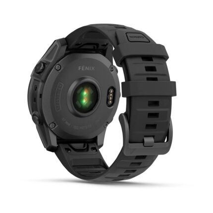 Умные часы Garmin Fenix E 47mm AMOLED Slate Gray Steel with Black Silicone Band (010-03025-03) — изображение 4