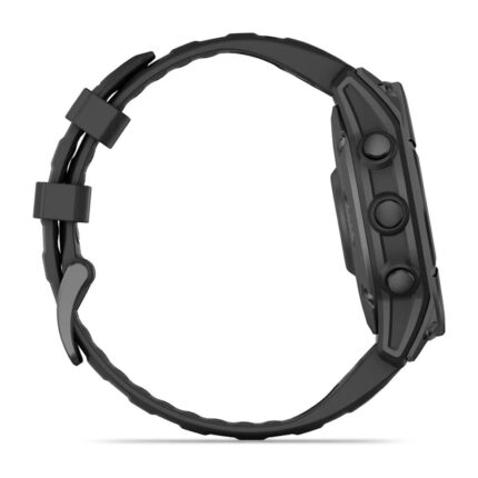 Умные часы Garmin Fenix E 47mm AMOLED Slate Gray Steel with Black Silicone Band (010-03025-03) — изображение 5