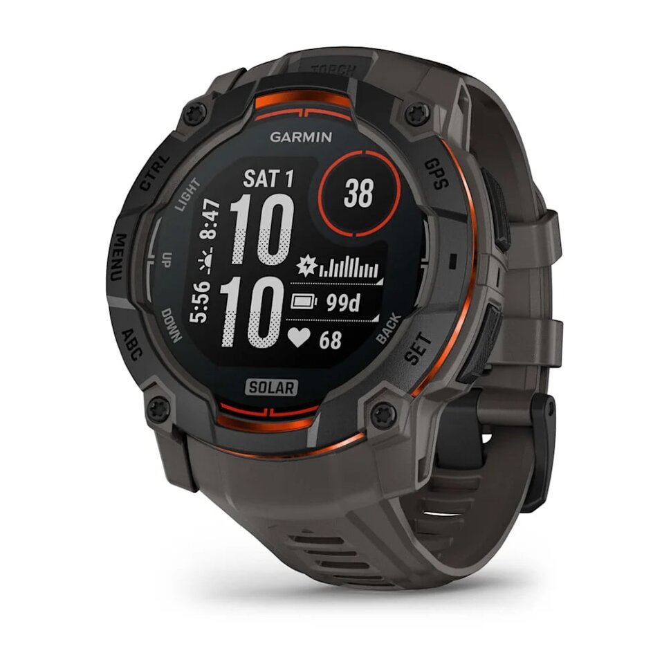 13626.970 Умные часы Garmin Instinct 3 50mm SOLAR Black with Charcoal Band (010-02935-00) — изображение 1