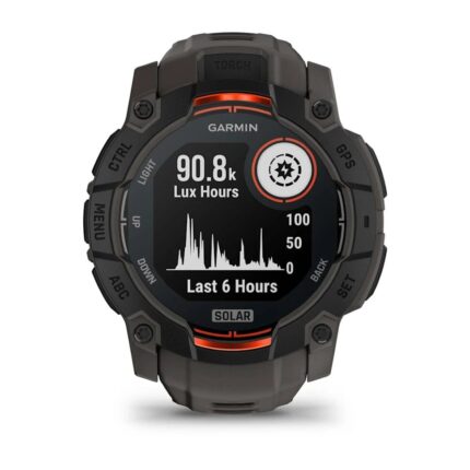 Умные часы Garmin Instinct 3 50mm SOLAR Black with Charcoal Band (010-02935-00) — изображение 2
