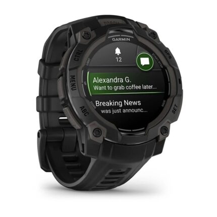 Умные часы Garmin Instinct 3 45mm AMOLED Black with Black Band (010-02936-00) — изображение 3