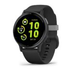 Умные часы Garmin Vivoactive 5 Slate Aluminum Bezel with Black Case and Silicone Band (010-02862-10)