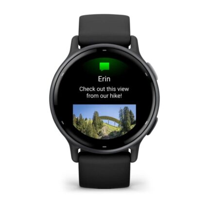 Умные часы Garmin Vivoactive 5 Slate Aluminum Bezel with Black Case and Silicone Band (010-02862-10) — изображение 2