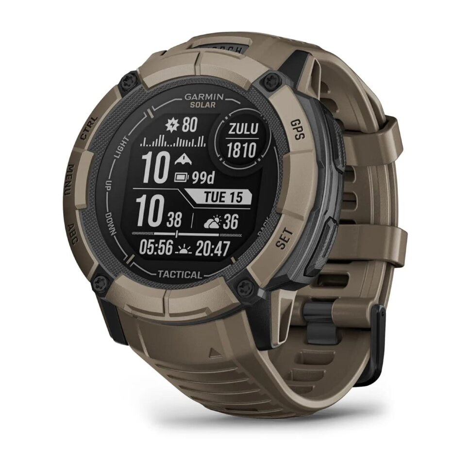 14026.970 Умные часы Garmin Instinct 2X Solar Tactical Edition Coyote Tan (010-02805-02) — изображение 1