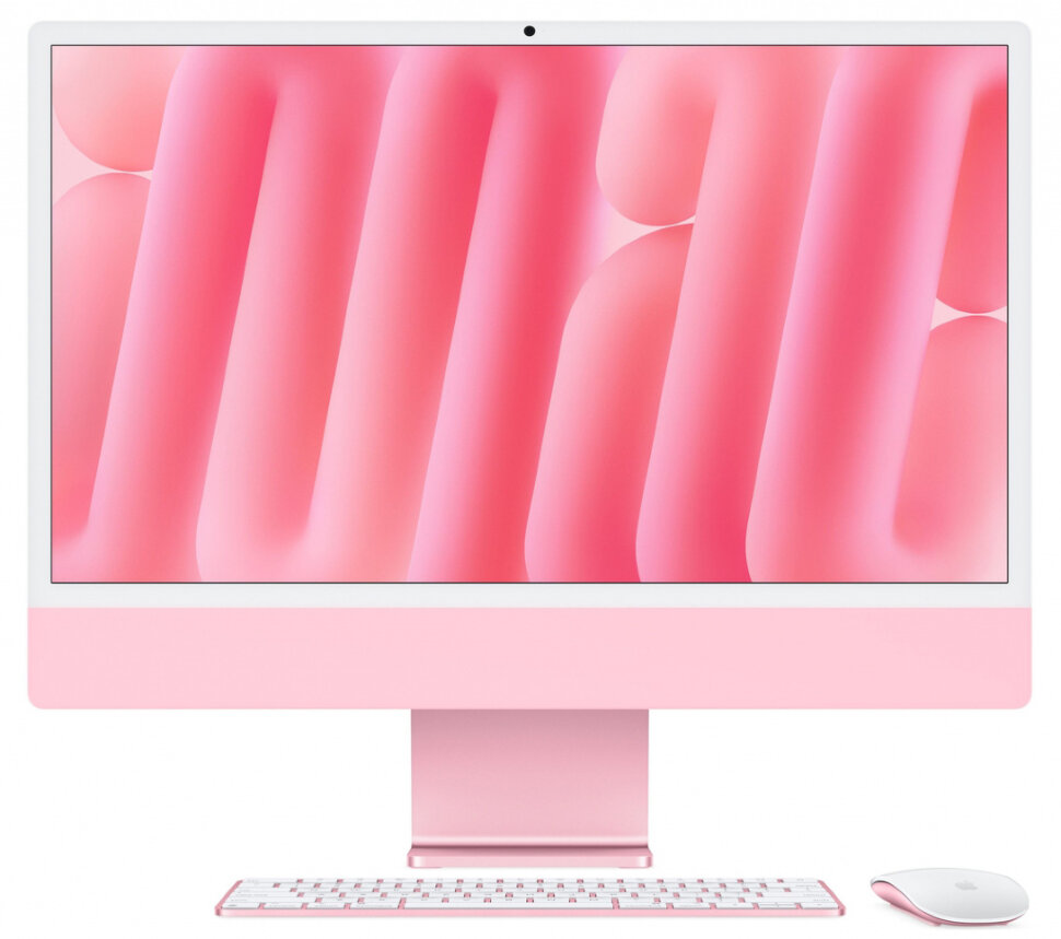 16808.970 Моноблок Apple iMac 24" 2024 Retina 4.5K MWV43 (M4 10-core GPU, 16/256GB) Розовый — изображение 1