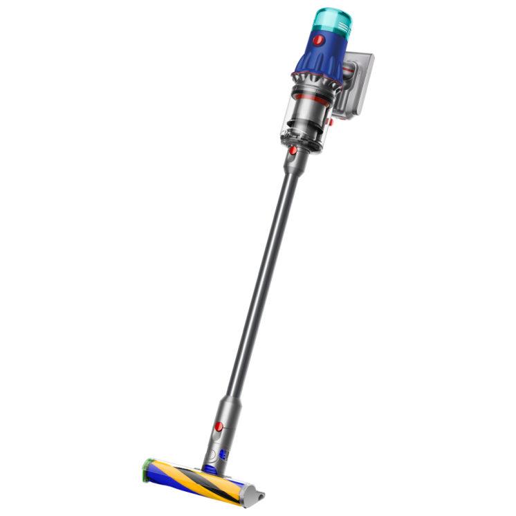 19863.970 Вертикальный беспроводной пылесос Dyson V12 Detect Slim Fluffy (SV46) Blue/Nickel (Вилка CN) — изображение 1