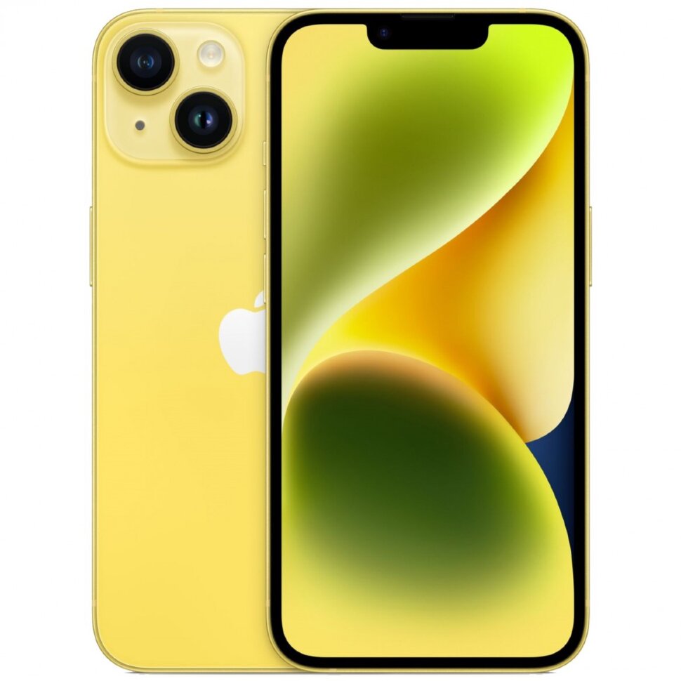 19983.970 Смартфон Apple iPhone 14 128GB Желтый (Yellow) DualSim — изображение 1