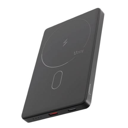 Внешний аккумулятор Uzay Slim Power Bank 5000 мАч USB-C MagSafe Черный — изображение 2