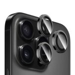 Защитное стекло на камеру HOCO V12 Plus для iPhone 16 Pro/16 Pro Max Черный