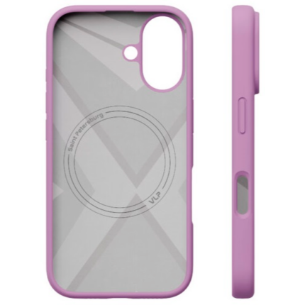 Чехол защитный VLP Aster Case MagSafe для iPhone 16 Розовый — изображение 3