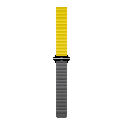 Ремешок uBear Mode для Apple Watch 40/41/42mm (S/M) Серый/Желтый — изображение 3