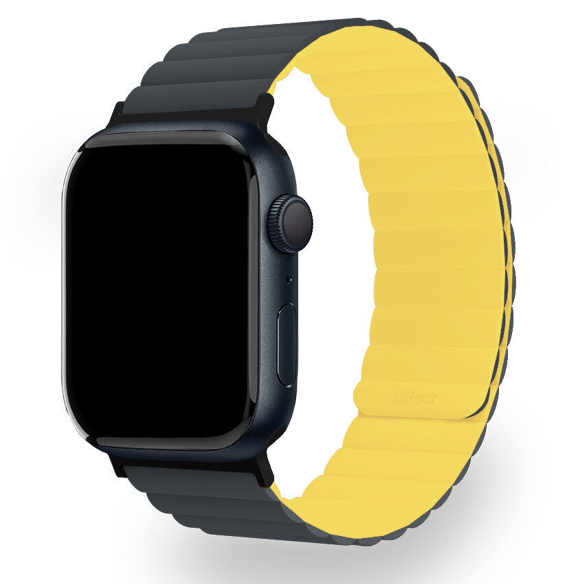 21892.970 Ремешок uBear Mode для Apple Watch 44/45/46/49mm (M/L) Серый/Желтый — изображение 1