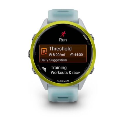 Умные часы Garmin Forerunner 570 47mm Amp Yellow Aluminum with Translucent Whitestone/Turquoise Band (010-02971-01) — изображение 2