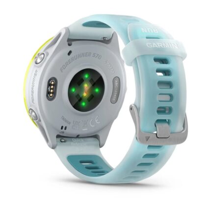Умные часы Garmin Forerunner 570 47mm Amp Yellow Aluminum with Translucent Whitestone/Turquoise Band (010-02971-01) — изображение 5