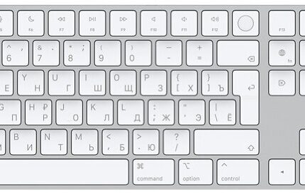 Клавиатура Apple Magic Keyboard with Touch ID and Numeric Keypad Белый (MK2C3)
