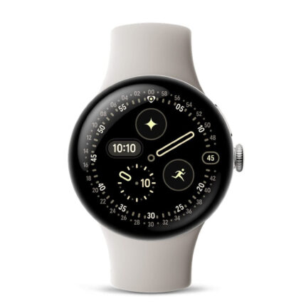 Умные часы Google Pixel Watch 4 41mm Wi-Fi Серебряный/Бежевый (Polished Silver/Porcelain) — изображение 2