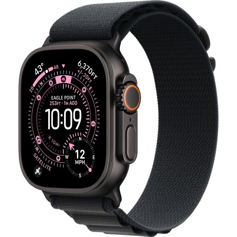 28453.970 Умные часы Apple Watch Ultra 3 2025 49mm Black Titanium Case with Black Alpine Loop (L) — изображение 1