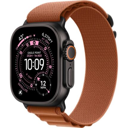 Умные часы Apple Watch Ultra 3 2025 49mm Black Titanium Case with Terra Cotta Alpine Loop (L)