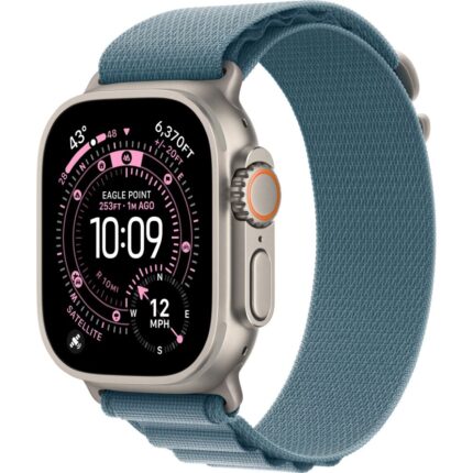 Умные часы Apple Watch Ultra 3 2025 49mm Natural Titanium Case with Light Blue Alpine Loop (M)