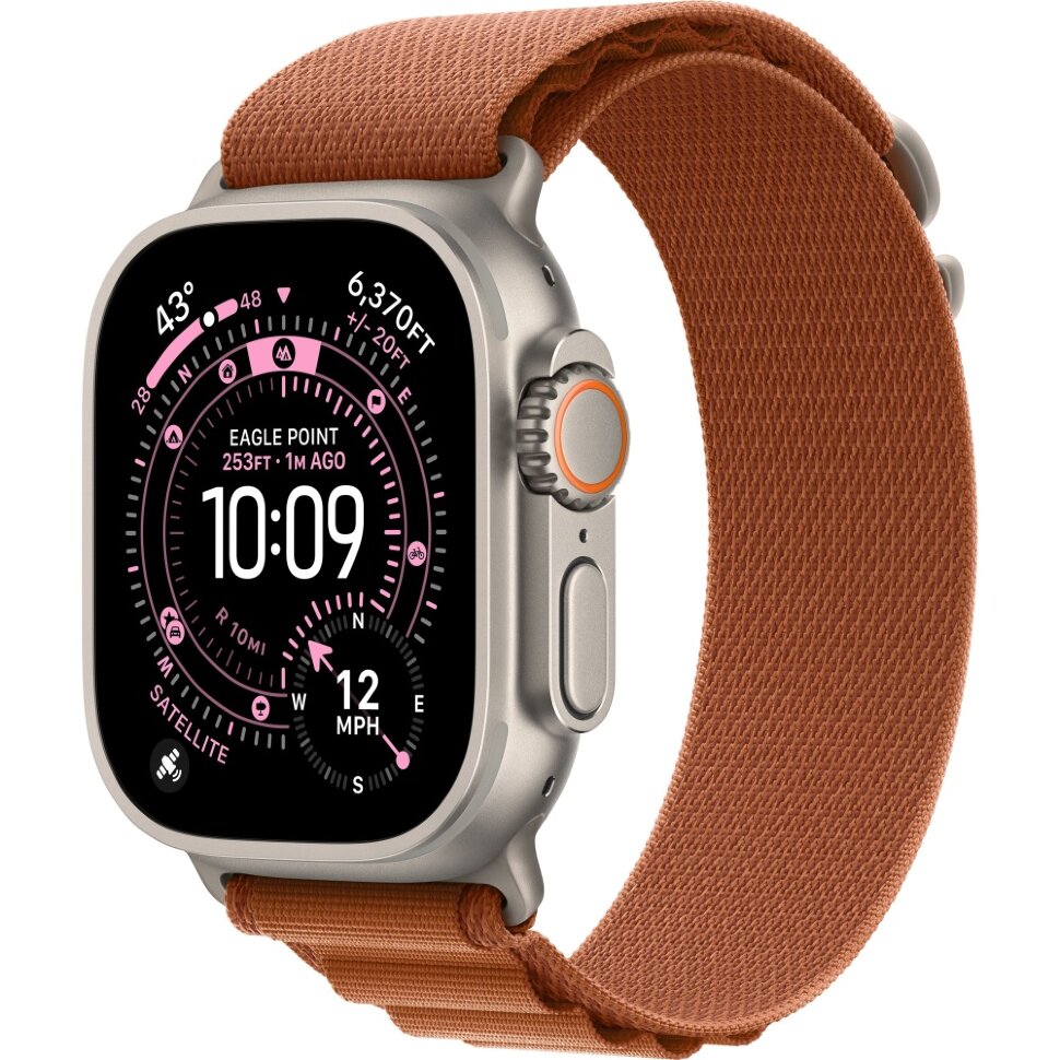 28498.970 Умные часы Apple Watch Ultra 3 2025 49mm Natural Titanium Case with Terra Cotta Alpine Loop (L) — изображение 1