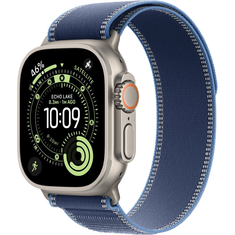 28531.970 Умные часы Apple Watch Ultra 3 2025 49mm Natural Titanium Case with Blue/Bright Blue Trail Loop (M/L) — изображение 1