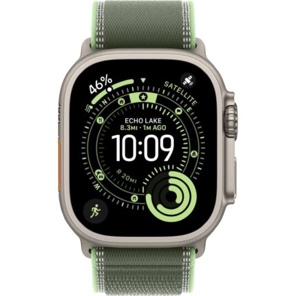 Умные часы Apple Watch Ultra 3 2025 49mm Natural Titanium Case with Green/Neon Trail Loop (S/M) — изображение 2