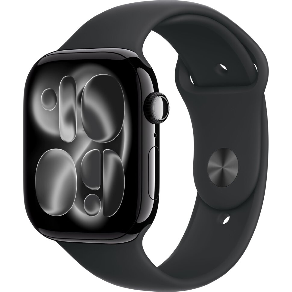 28637.970 Умные часы Apple Watch Series 11 46mm Jet Black Aluminum Case with Black Sport Band (M/L) — изображение 1