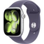 Умные часы Apple Watch Series 11 46mm Silver Aluminum Case with Purple Fog Sport Band (S/M)