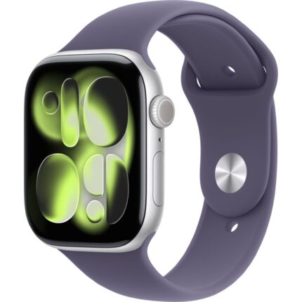 Умные часы Apple Watch Series 11 46mm Silver Aluminum Case with Purple Fog Sport Band (S/M)